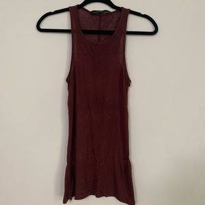 💸✨All Saints✨ Maroon Ribbed Tank